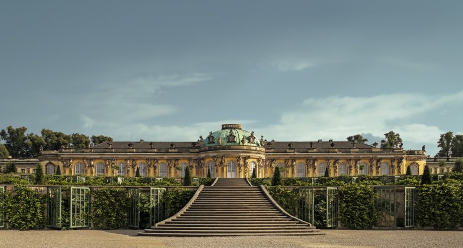 Außenansicht Schloss_Sanssuci, © SPSG_Schloss_Sanssuci_H_Ch._Krass