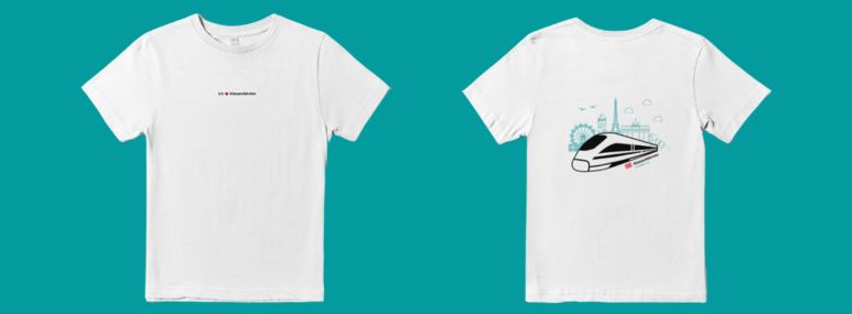 Produktabbildung der DB Klassenfahrten von BAHNHIT.DE T-Shirts, &copy; DB Klassenfahrten von BAHNHIT.DE