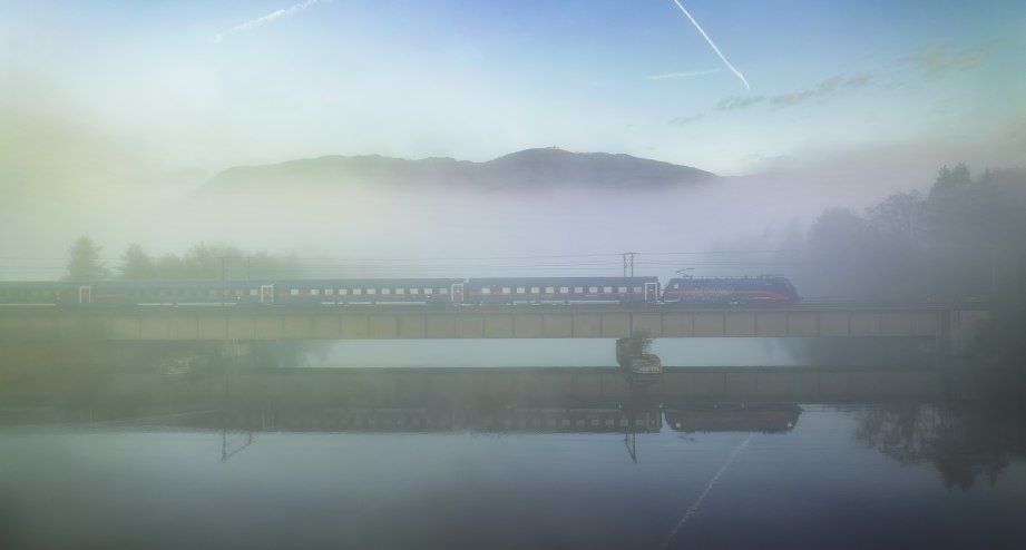 Nightjet außen Nebel, © ÖBB / Harald Eisenberger