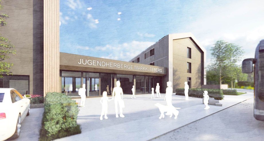 Vorplatz Jugendherberge Markkleeberg.jpg, &copy; S&P Planungsgesellschaft f&uuml;r Bauwesen mbH Leipzig