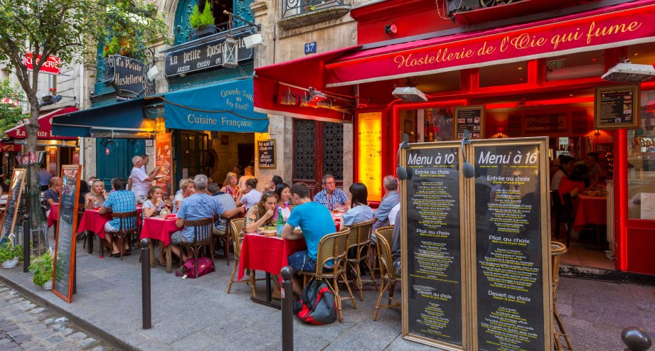 Parisian Restaurant in St Michel, Latin Quarter, © Pawel Libera