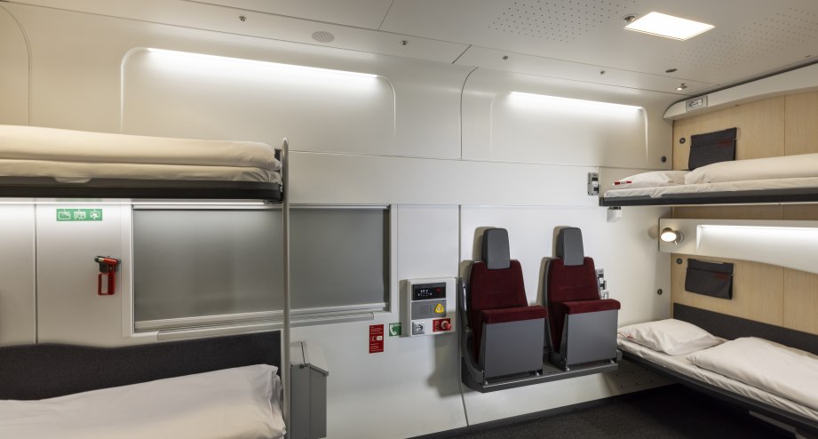 Nightjet Innenansicht Abteil groß, © ÖBB / Harald Eisenberger