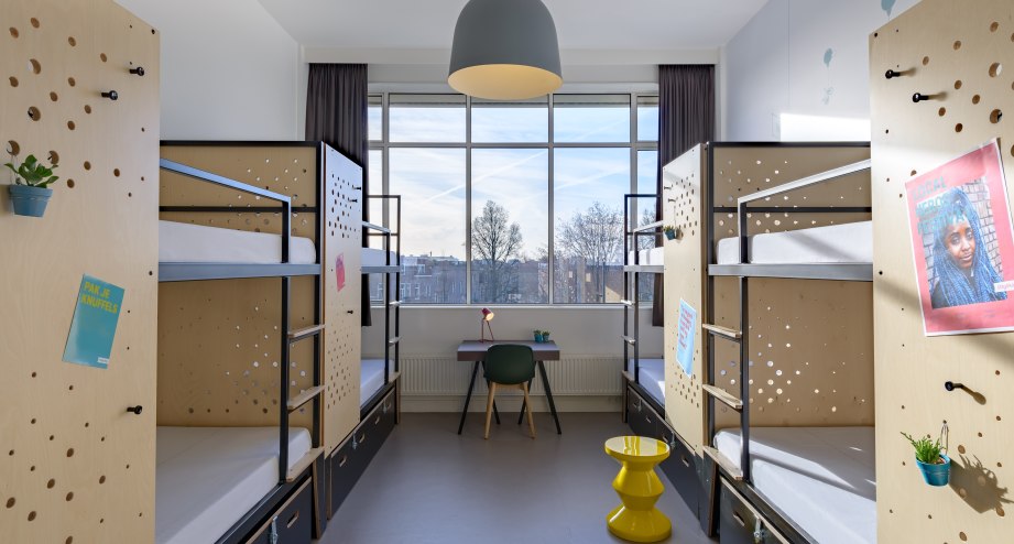 Beispielbild Achtbettzimmer, © Stayokay, Taco van der Werf