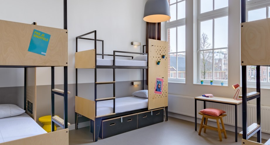 Beispielbild Sechsbettzimmer, © Stayokay, Taco van der Werf