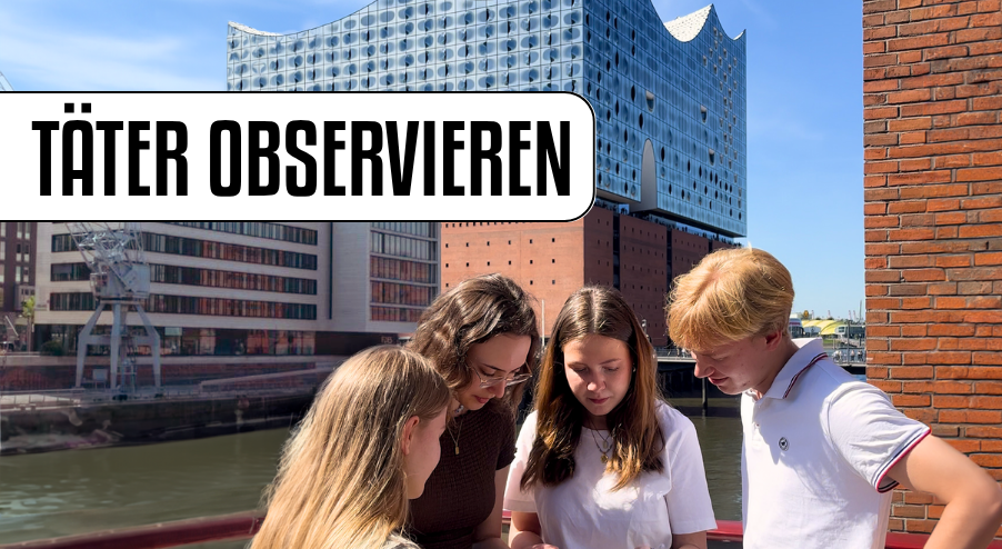 T&auml;ter-observieren-Elphilharmonie, &copy; Outdoor-Riddle GmbH